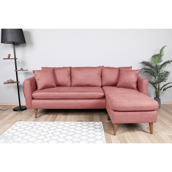 Divano rosa chiaro 215 cm Sofia - Balcab Home-image-1