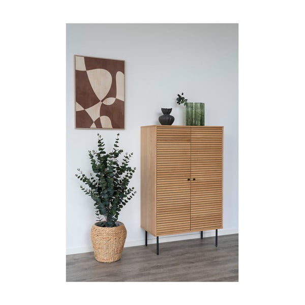 Vaso in vetro verde (altezza 26,5 cm) - House Nordic-image-2