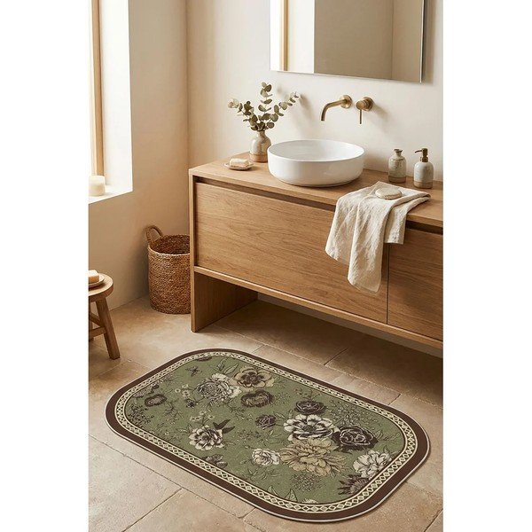 Tappetino per il bagno verde 60x90 cm – Foutastic-image-3