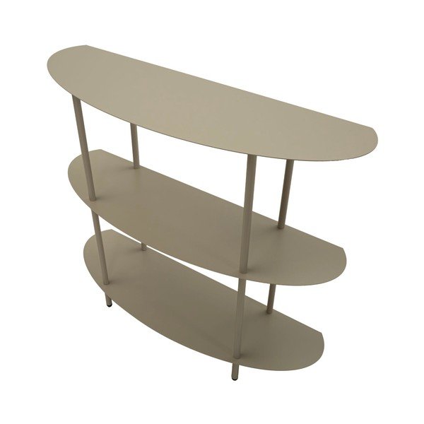Tavolo consolle greige in metallo 28x90 cm Saturn – Mauro Ferretti-image-2