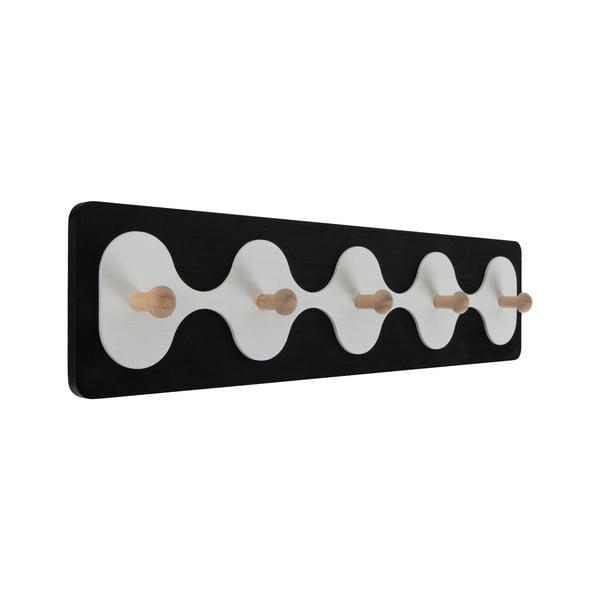 Attaccapanni da parete nero 48 cm Rizar  – PT LIVING-image-2