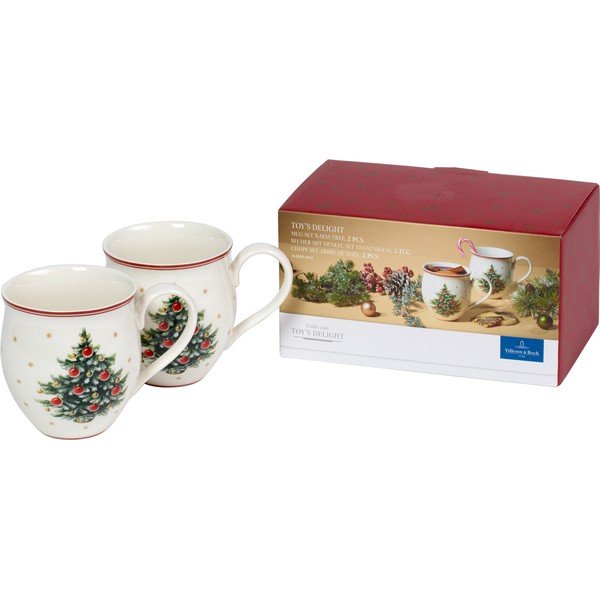 Set di 2 tazze in porcellana bianca con motivo natalizio Villeroy & Boch X-mas tree - Villeroy&Boch