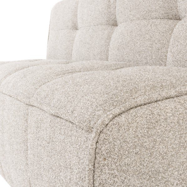 Panchina beige in imbottito con rivestimento in bouclé Cluster – vtwonen-image-1