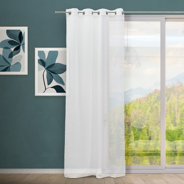 Tenda sottile bianca 140x260 cm Flat – Casa Selección-image-1