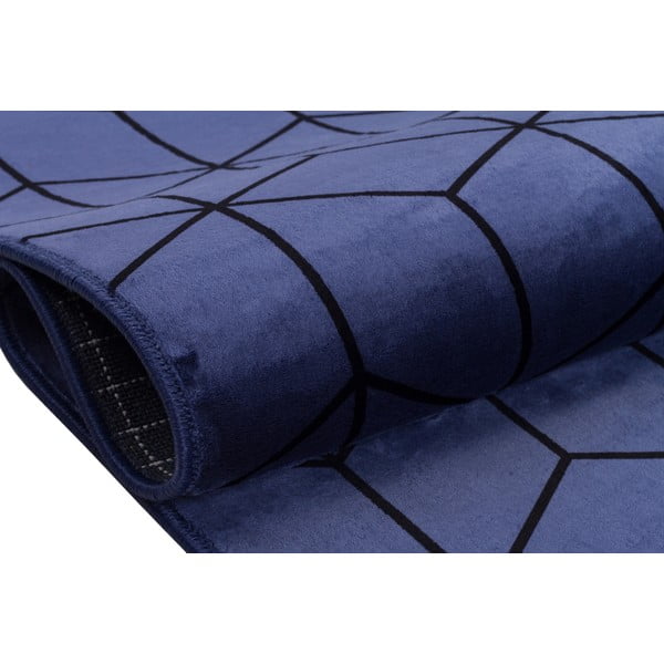 Tappeto lavabile blu 180x120 cm - Vitaus-image-3