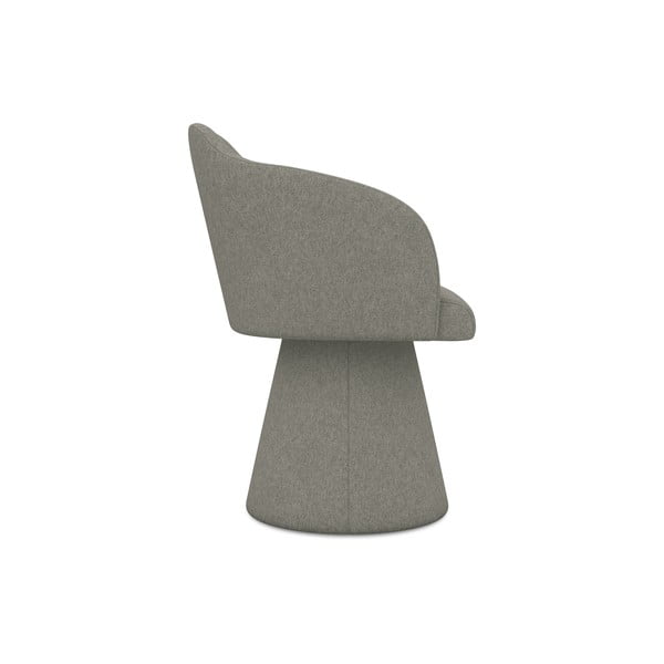 Sedia da pranzo grigia in imbottito Kanoa – Makamii-image-2