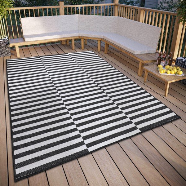 Passatoia bianca e nera 80x150 cm Viela – Hanse Home-image-1