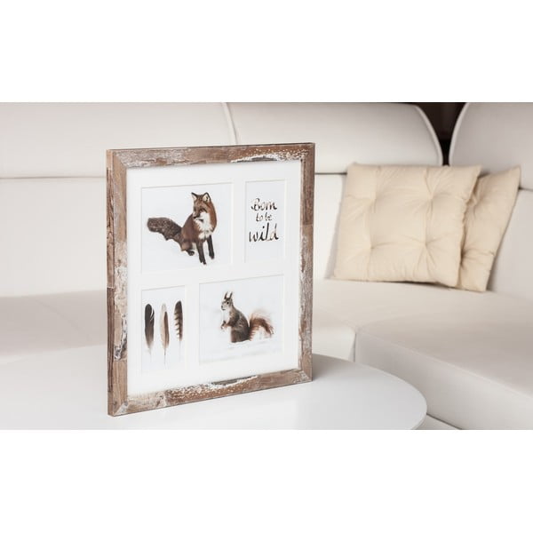 Cornice marrone per 4 foto , 39 x 39 cm Bergen - Styler