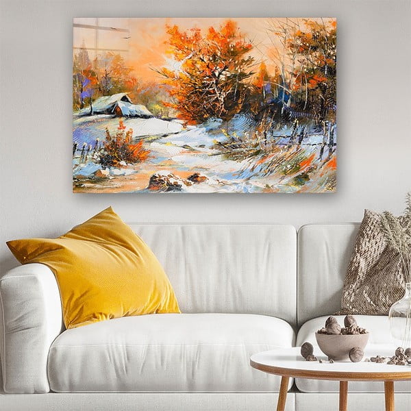 Pittura su vetro 100x70 cm Winter - Wallity-image-1