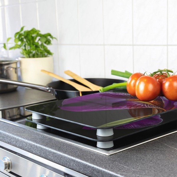 Set di copri fornelli in vetro temperato 2 pz 52x30 cm Abdeckplatte  – Wenko-image-1