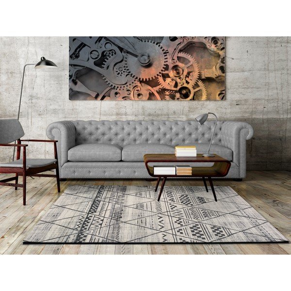 Tappeto grigio , 80 x 150 cm Adra Gresso - Universal-image-1