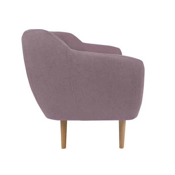 Divano rosa a due posti con gambe leggere Sicile - Mazzini Sofas-image-2