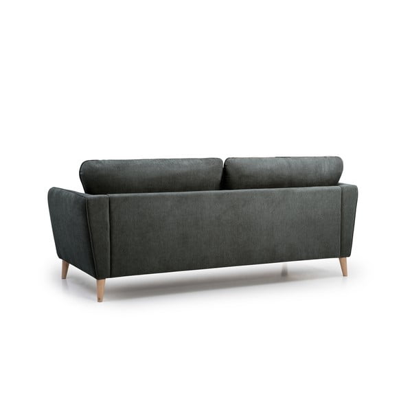 Divano nero e grigio 206 cm Oslo - Scandic-image-2