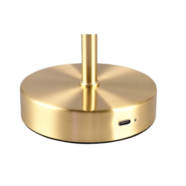 Lampada da tavolo a LED dimmerabile in oro (altezza 30 cm) Jeff - Reality-image-3