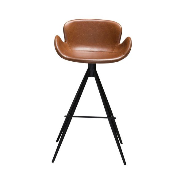 Sedia da bar in similpelle marrone cognac DAN-FORM Danimarca , altezza 97 cm Gaia - DAN-FORM Denmark-image-1