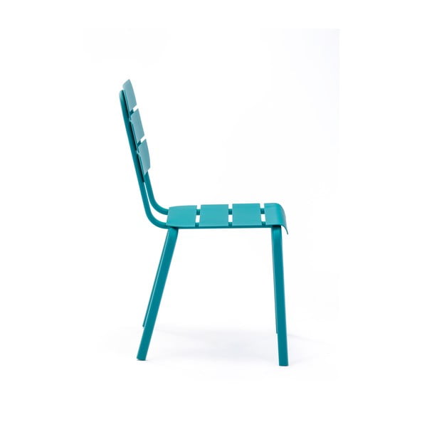 Set di 4 sedie da giardino in metallo blu Alicante - Ezeis-image-1