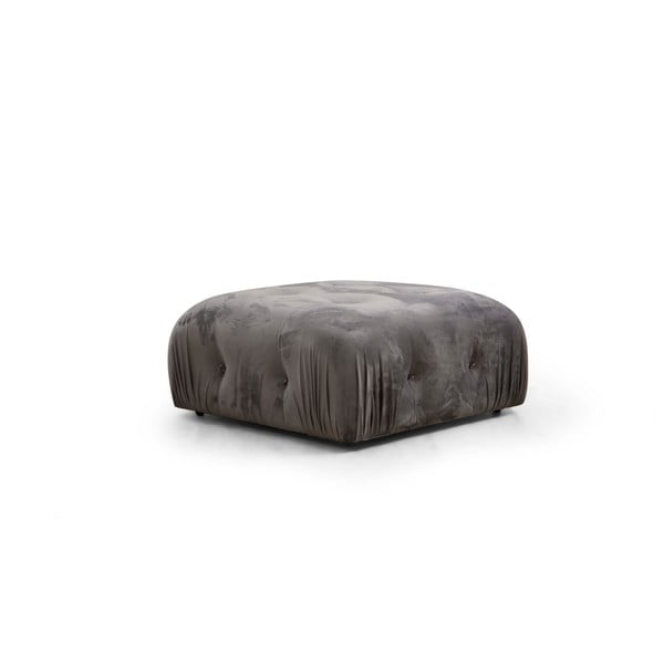Sgabello in velluto grigio scuro Bubble - Artie