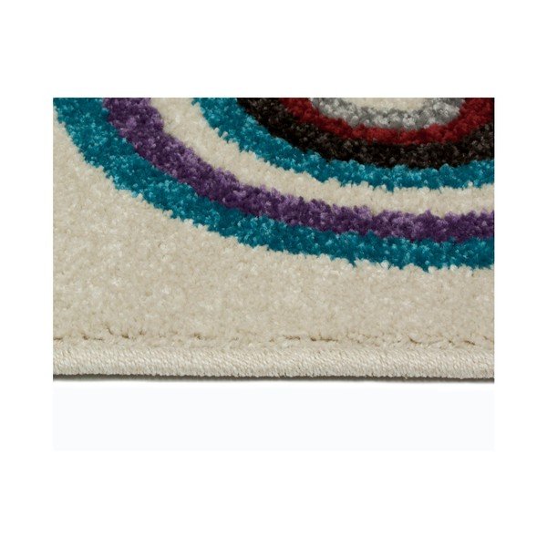 Tappeto bianco Boras Circles, 57 x 110 cm - Universal-image-1