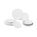 Set di piatti in porcellana bianca 12 pz Imperio - Bonami Essentials