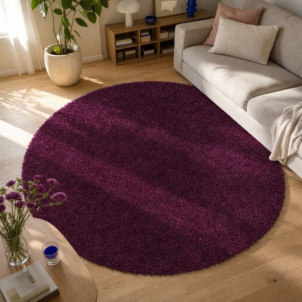 Tappeto viola , ø 100 cm Aqua Liso - Universal-image-1