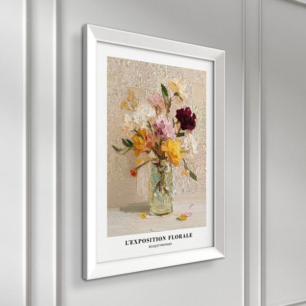 Dipinto stampato con cornice inclusa 56x75 cm Sunny Bouquet – Styler-image-3