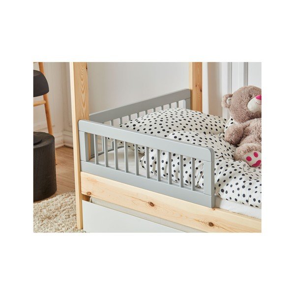 Set di 2 barriere per lettino grigie, 200 x 90 cm Basic - Pinio-image-1
