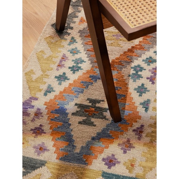 Passatoia in lana reversibile/tessuta a mano 60x190 cm Kamal Oasis – Nouristan-image-3