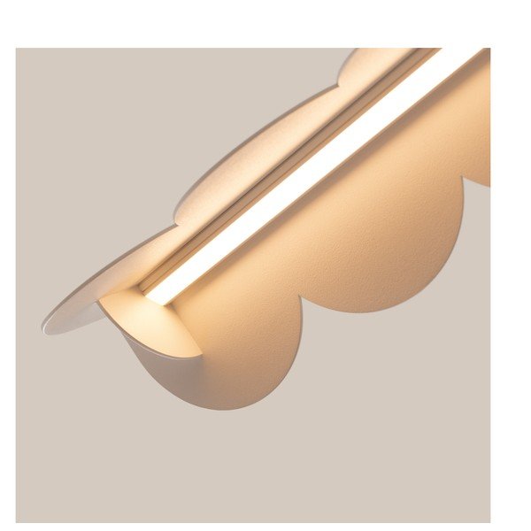 Lampadario LED beige in alluminio BISCUIT – Thoro-image-1