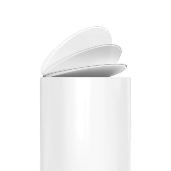 Pattumiera in metallo bianco 6 L - simplehuman-image-4