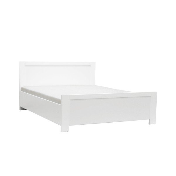 Bílá dvoulůžková postel Mazzini Beds Sleep, 160 x 200 cm