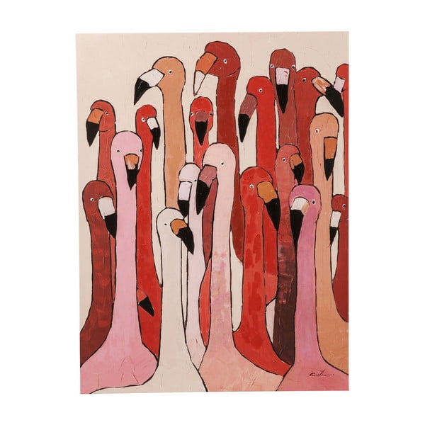 Pittura , 120 x 90 cm Flamingo Meeting - Kare Design