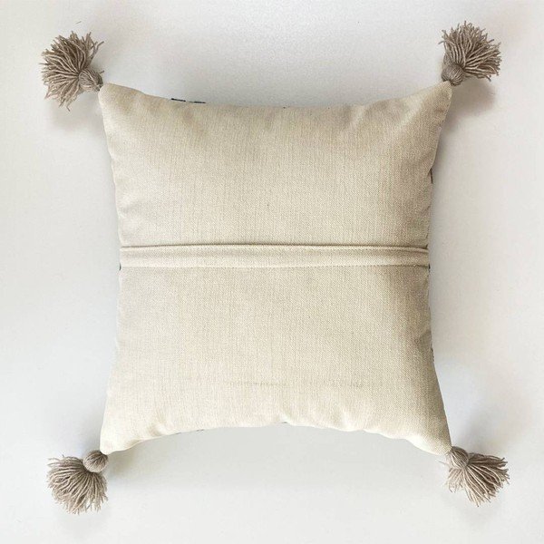 Federa con nappina in misto lino, 43 x 43 cm Bethany - Joynodes-image-4