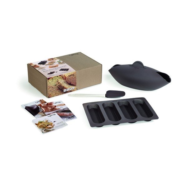 Set di stampi da forno in silicone adatti per baguette/adatti per pane 3 pz Essential – Lékué