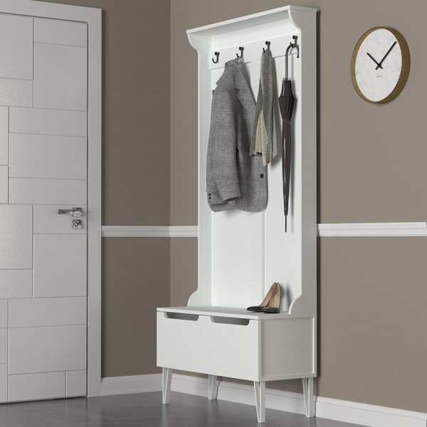 Armadio bianco con specchio Ratto Floria - Tera Home-image-3