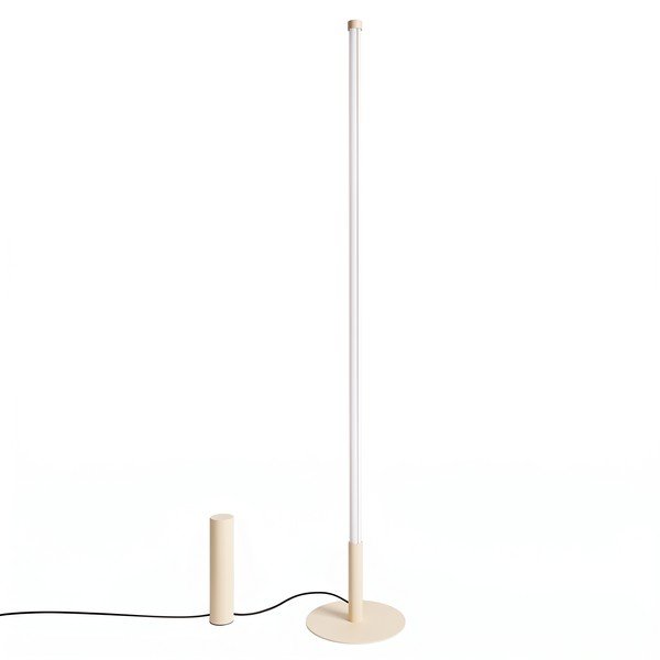 Lampada da terra LED beige in metallo (altezza totale 150 cm) TRANG – Thoro