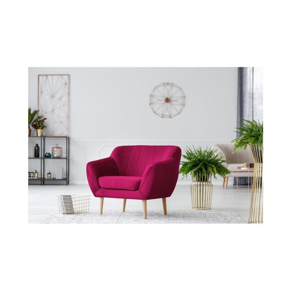 Poltrona rosa Benito - Mazzini Sofas-image-2