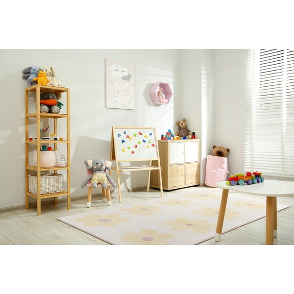 Tappeto per bambini giallo e avorio 80x150 cm Dazzy Vanilla – FD-image-1