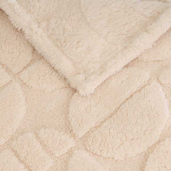 Coperta beige in micropile 130x160 cm Mid Century – Casa Selección-image-1
