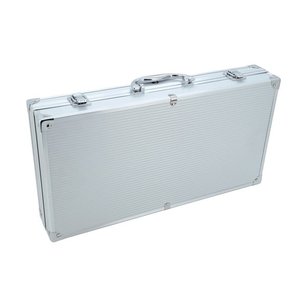 Set di 18 utensili per grigliare in una valigetta in alluminio - Cattara-image-3