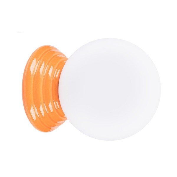 Lampada da parete arancione in ceramica ø 12 cm Farsa – Sollux