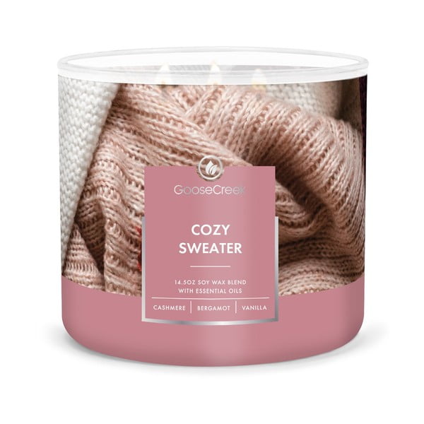 Candela profumata, durata di combustione 35 h Cozy Sweater - Goose Creek
