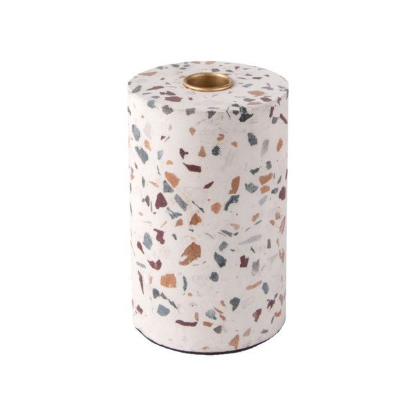 Ručně vyráběný svícen PT LIVING Terrazzo Trois, výška 12,5 cm