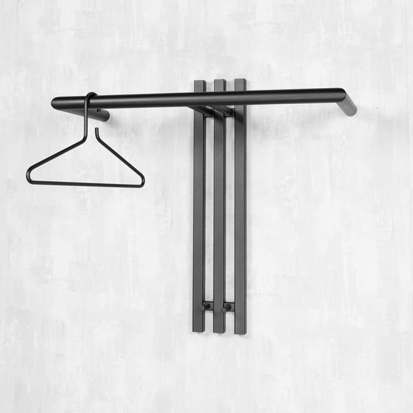 Attaccapanni da parete nero in metallo 65 cm Senza – Spinder Design-image-3