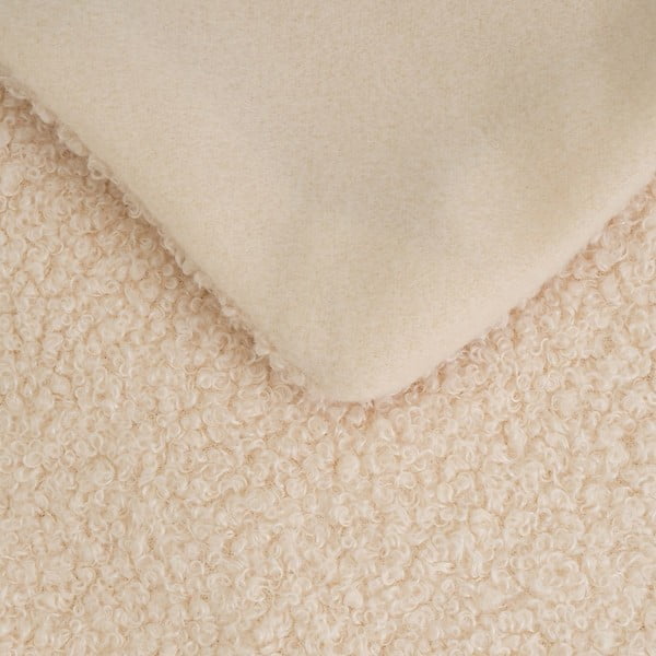 Coperta bouclé beige 160x130 cm Sherpa - Casa Selección-image-1