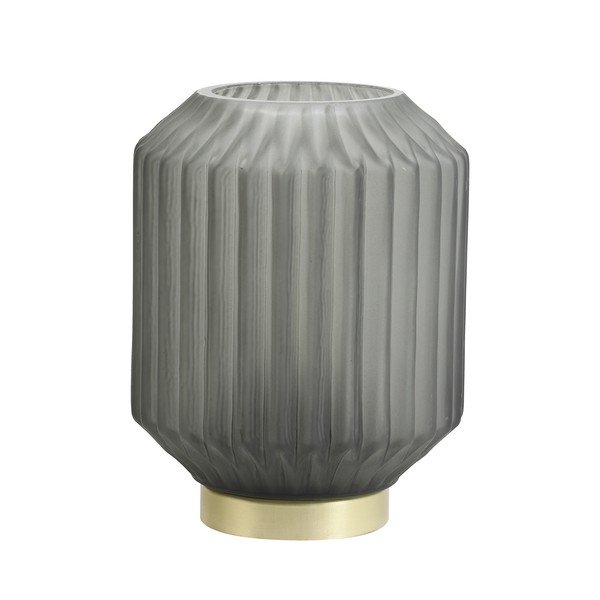 Lampada da tavolo grigia (altezza 17 cm) Ivot - Light & Living