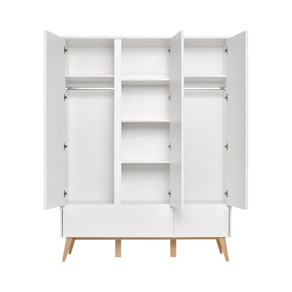 Armadio per bambini bianco , 148 x 200 cm Swing - Pinio-image-3