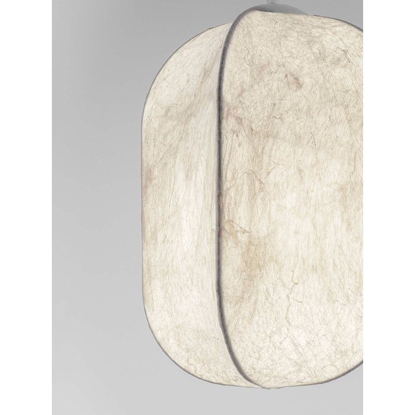 Lampadario bianco in metallo con paralume in tessuto ø 30 cm Pierida – Nova Luce-image-1