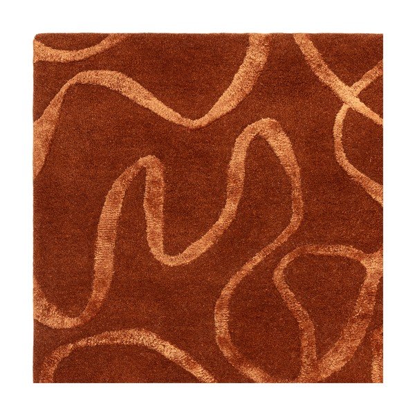 Tappeto color mattone in misto lana tessuto a mano 120x170 cm Varri – MADE-image-3