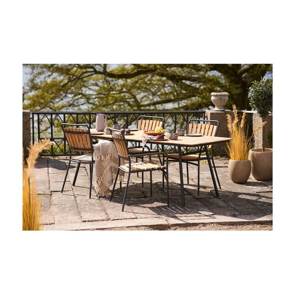 Coperta marrone chiaro in cotone riciclato 130x180 cm Adana – House Nordic-image-2