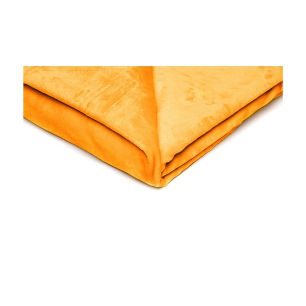 Coperta in micropush giallo, 150 x 200 cm - My House-image-1